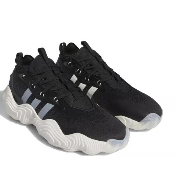 $139 Adidas Men’s Trae Young 3 Basketball Size 14 Black White  IE9362 main image 8